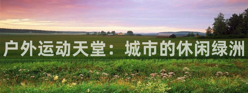 注册意昂4：户外运动天堂：城市的休闲绿洲