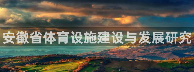 意昂体育4招商：安徽省体育设施建设与发展研究